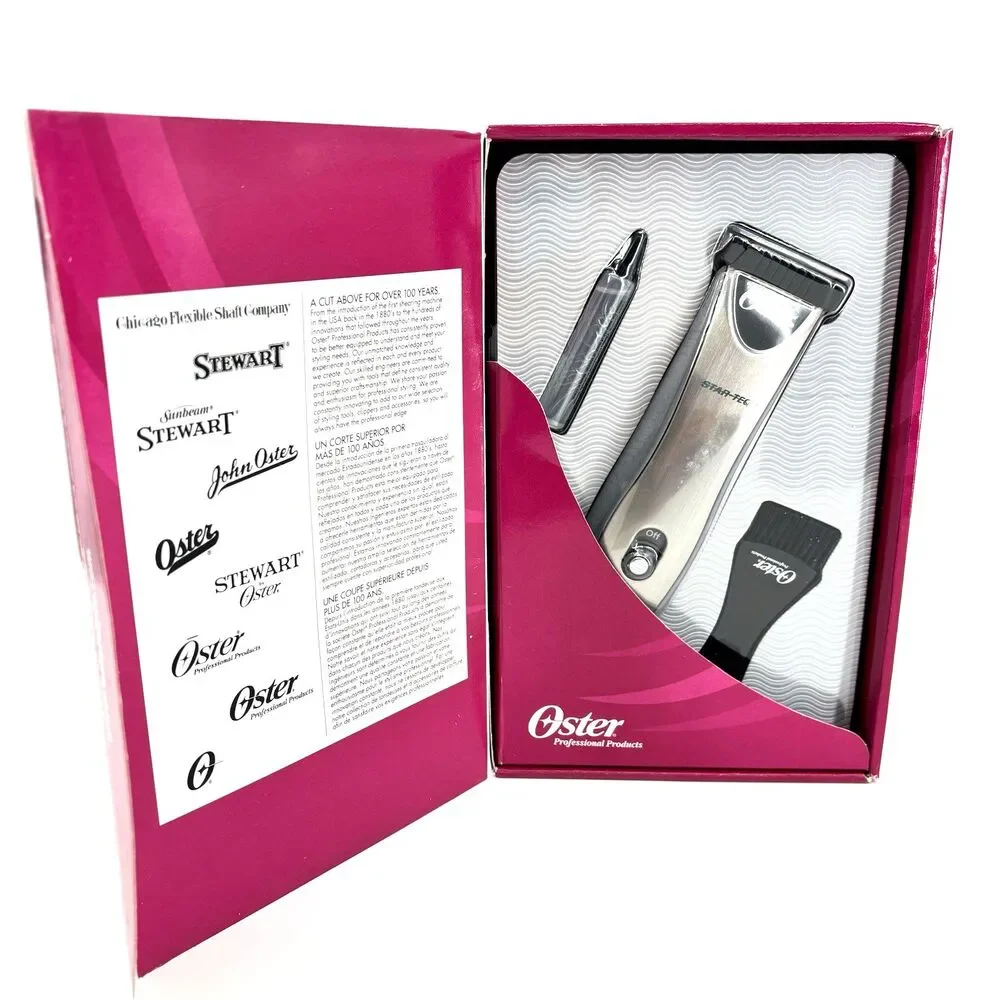 Oster Professional Star-Teq Detachable Blade Clipper DUAL Speed #76066-010 NIB